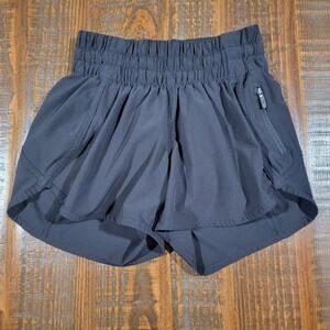 Lululemon Track That Mid Rise Running Shorts Black Size 0 3.5" Inseam EUC
